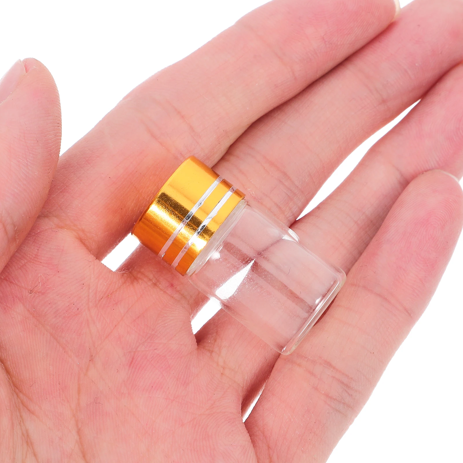 

50Pcs Small Glass Containers Clear Lids Essential Oils Perfume Travel Mini Jars Aromatherapy DIY Beauty Products