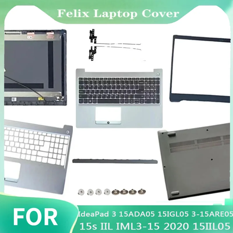 

New For IdeaPad 3 15ADA05 15IGL05 3-15ARE05 15s IIL IML3-15 2020 15IIL05 LCD Back Cover/Bezel/Hinges/Palmrest/Bottom Case