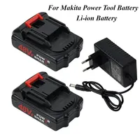18V 21V  48VF High Capacity Rechargeable Lithium Ion Battery for Makita Electric Power Tool Battery EU/US/AU/UK Plug