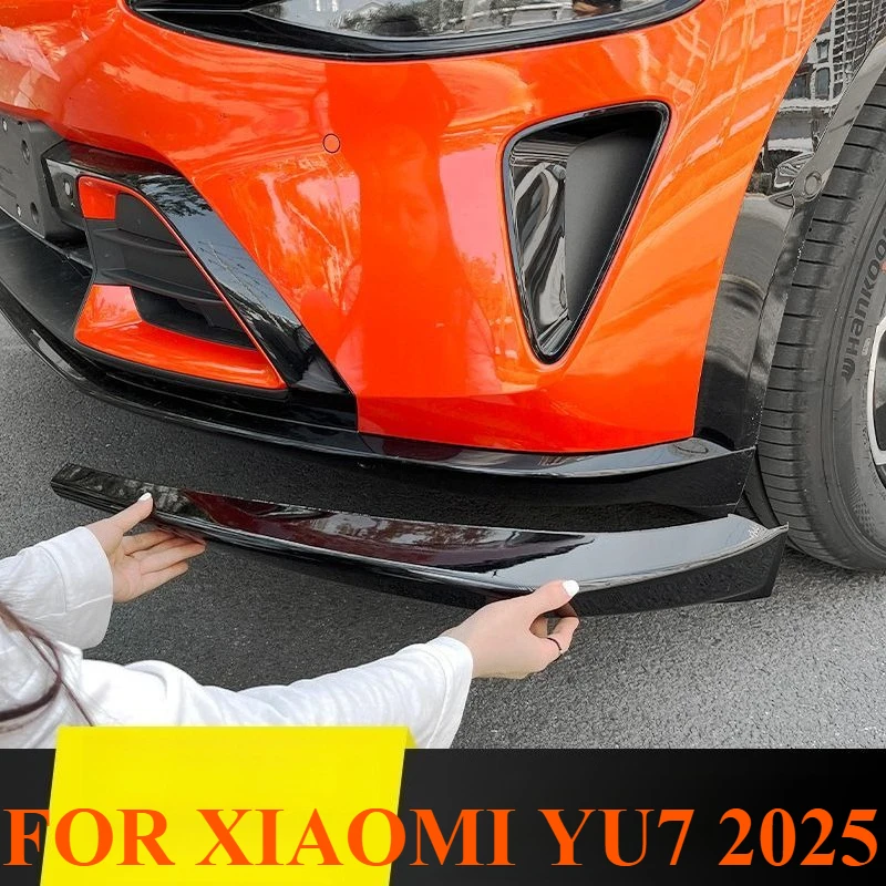 

Front Bumper Side Corner Protector Sticker Trims ABS Front Bumper Corner Strip FOR XIAOMI YU7 2025 Exterior Accessory