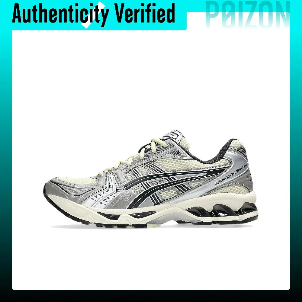 Asics Gel Kayano 14 Chaussures De Course Basses Respirantes RéSistantes à L'abrasion Unisexe Gris Blanc 1203A537-250-image