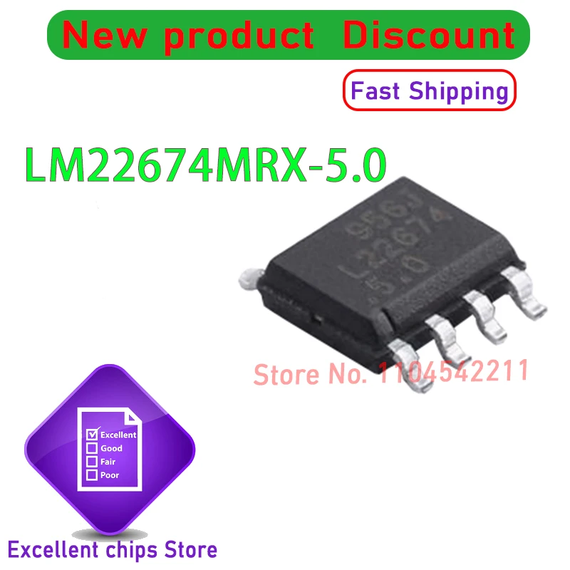 5 uds ~ 10 uds/lote LM22674MRX-5.0/NOPB LM22674MRX-5.0 LM22674MRX LM22674 SOP-8 nuevo Original Ic