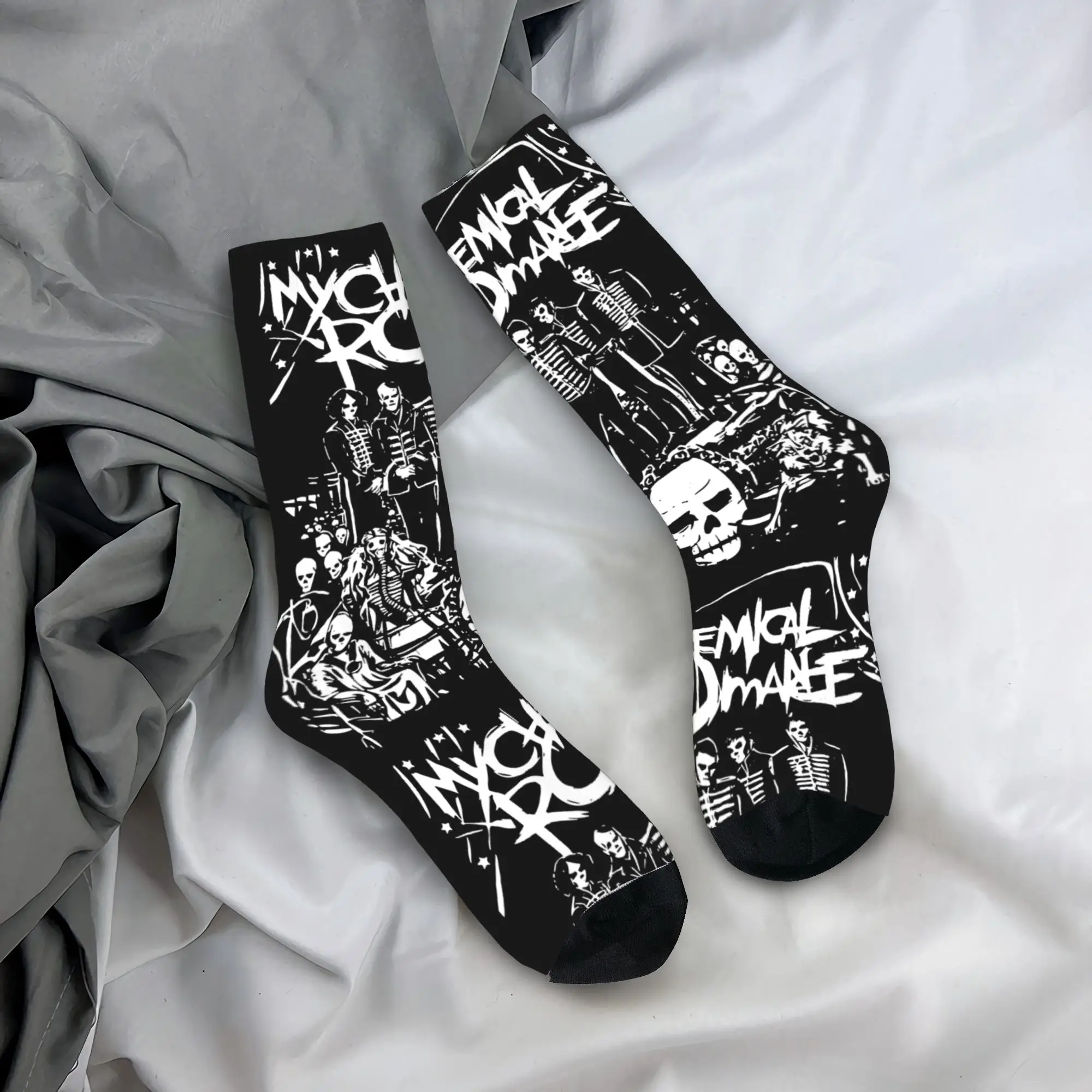 

Зимние теплые ретро унисекс носки Mcr Band в стиле панк-рок My Chemical Romance нескользящие носки для экипажа