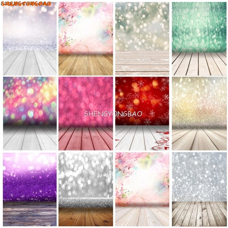 SHENGYONGBAO-خلفيات مجردة لتصوير البوكيه ، قماش فني ، دعائم ، واجهة لامعة ، حائط وأرضية ، خلفية استوديو صور ،