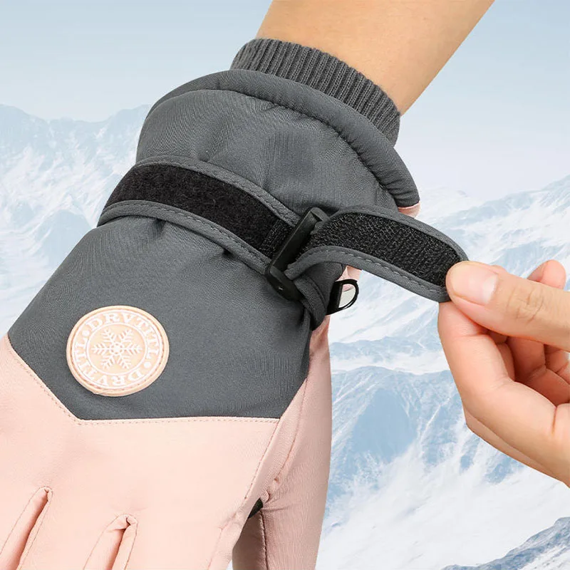 Thermal Winter Cycling Gloves - Windproof Waterproof Ski for Men Women, Touchscreen Motorcycle Riding Gloves