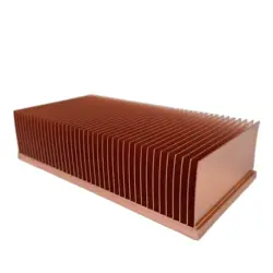 Copper heat sink 100*50*25mm For Computer Server Cooling Power cooling