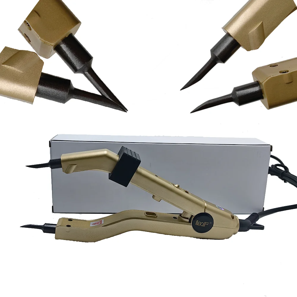 2024 New Adjustable Temperature Best Sharp tip HeatingHair Extension Iron, Fusion Hair Extension Iron Keratin Bonding Tools