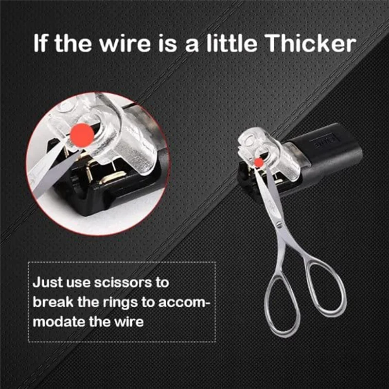 Hot New Double-Wire Plug-In Connector+Locking Buckle, No Wire Stripping Cutting 2 Way 2 Pin LED Connector for AWG 20-24 20PCS