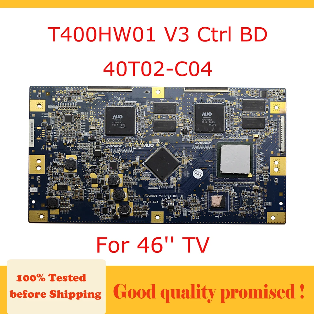 Tcon Board for TV KDL-46Z4100 T400HW01 V3 Ctrl BD 40T02-C04 46 Inch TV Replacement Board Free Shipping T400HW01 V3 40T02-C04