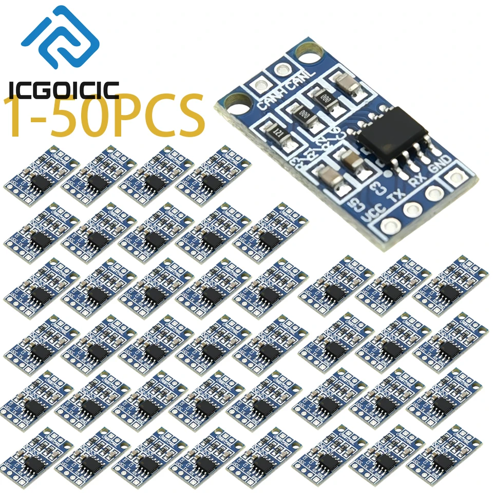 1-50PCS TJA1050 Módulo Transceptor CAN Bus - 5V Alta Velocidade 1Mbps para Arduino Mega CAN 2.0B