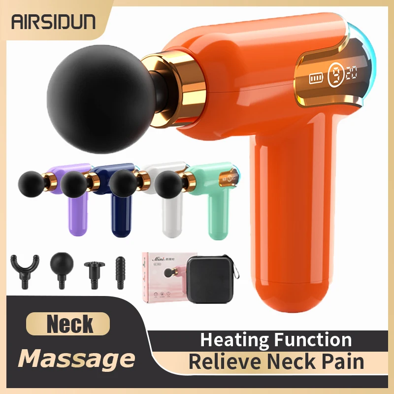 Massage Gun LCD Display Electronic Massager for Whole Body Massage To Relieve Muscle Soreness for Fitness Exercise