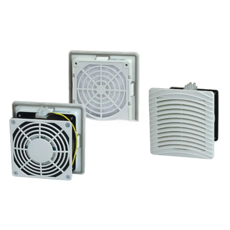 

electric panel cabinet louver style ac dc cooling fan filter FK55