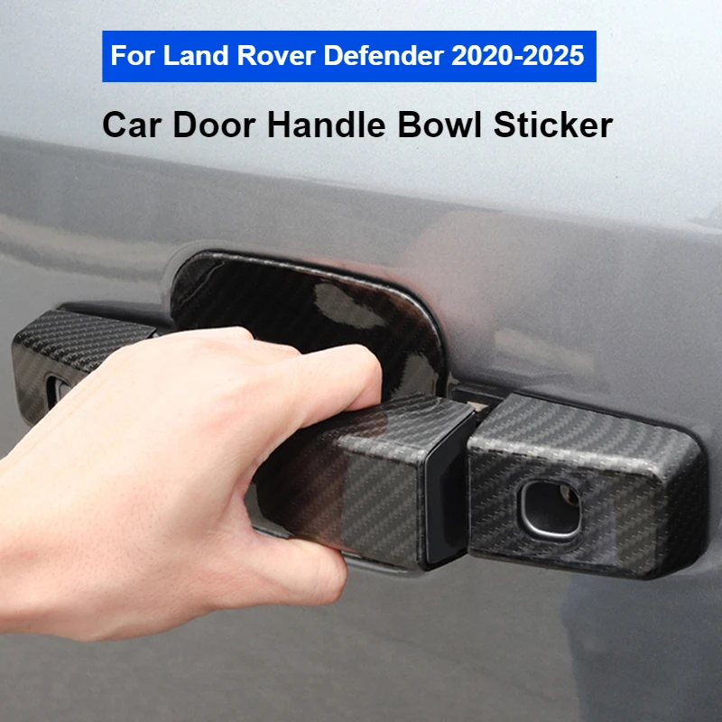 

For Land Rover Defender 90 110 2020-2025 Car Door Bowl External Handle Stick Door Decorative Strip Outside Door Handle Stickers