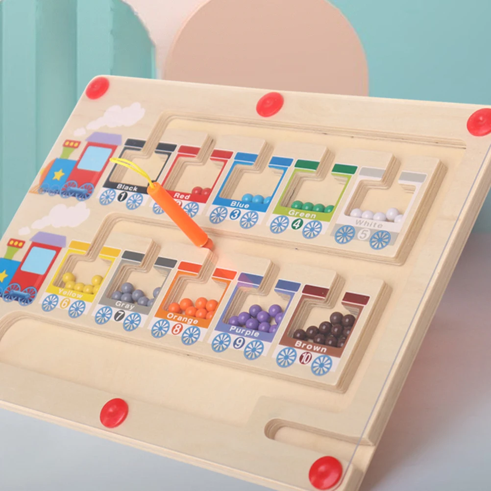 

Color Classification Counting Board Sorting Toy Maze Toddler Toys Plastic Magnet Matching