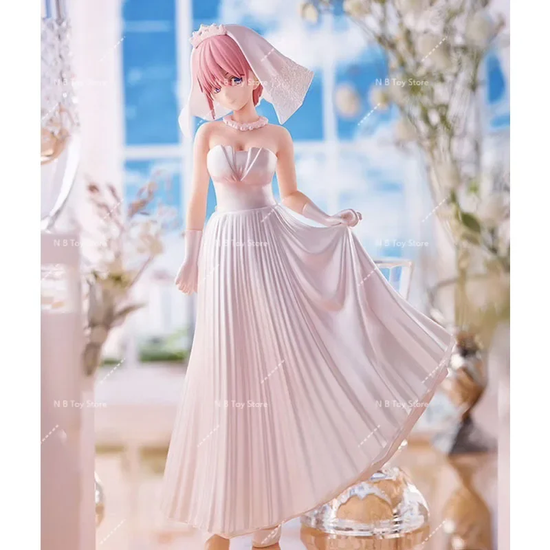 Bandai vraiment la Quintessence Quint Uplets figurine d'anime Nakano Ichika Yotsuba robe de mariée figurine jouet pour enfants cadeau