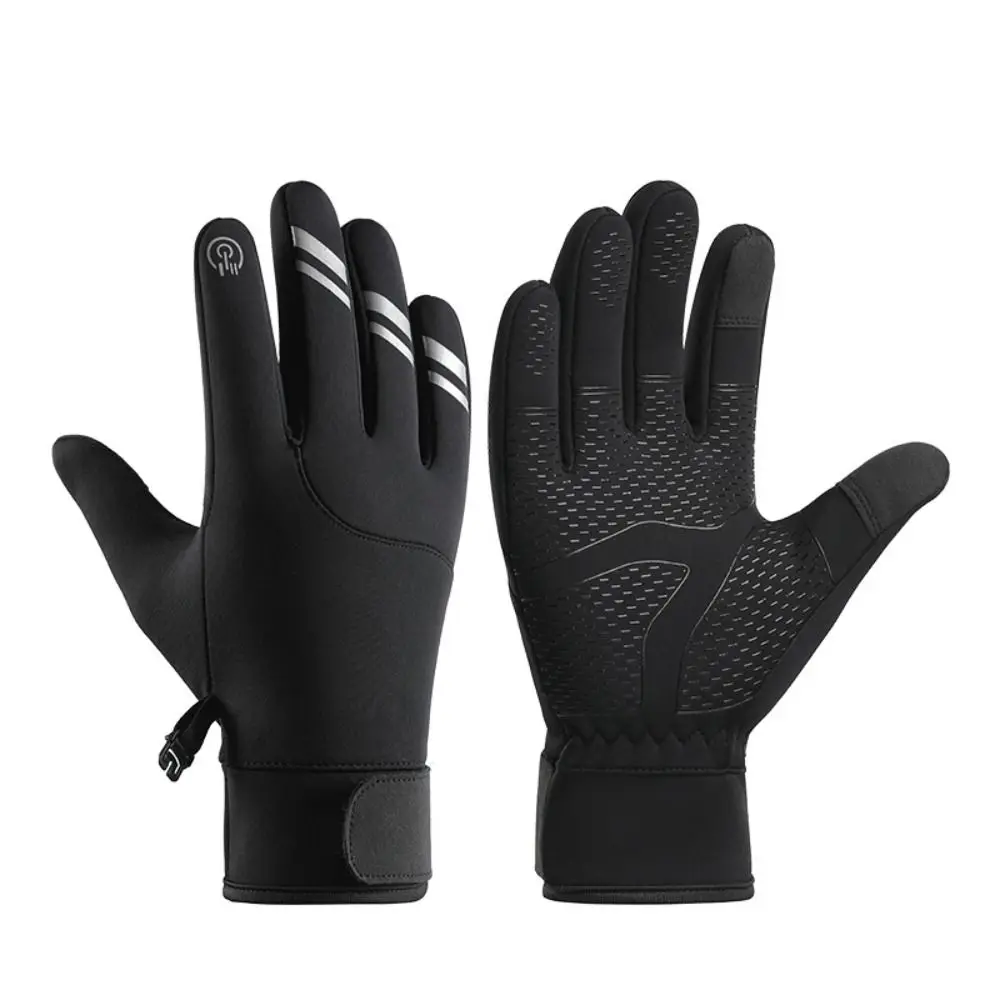 

Gift Reflect Light Winter Gloves Warm Anti-Slip Touchscreen Gloves Thicken Waterproof Protective Mittens Skiing