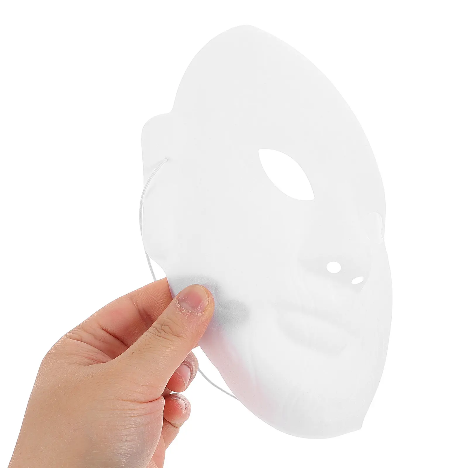 Máscara Facial de Ópera de Pekín en Blanco para Pintar, con Contorno en Relieve, para Manualidades, Accesorios de Teatro, Escuela