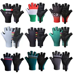 Italy Bike Gloves Summer Shockproof Breathable Cycling Gloves Half Finger  MTB Road Bicycle Guanti Guantes De Ciclismo Hombre