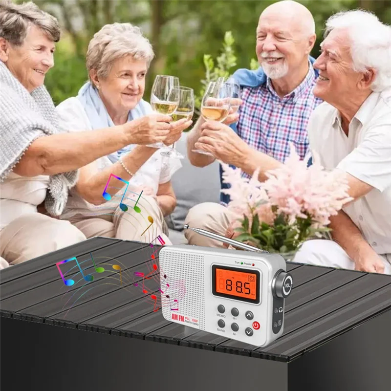 

Y58A Portable AM/FM/SW Radio Digital Display Radio Mini Stereo Radio With LCD Display Headphone Jack Battery Powered Or DC 5V