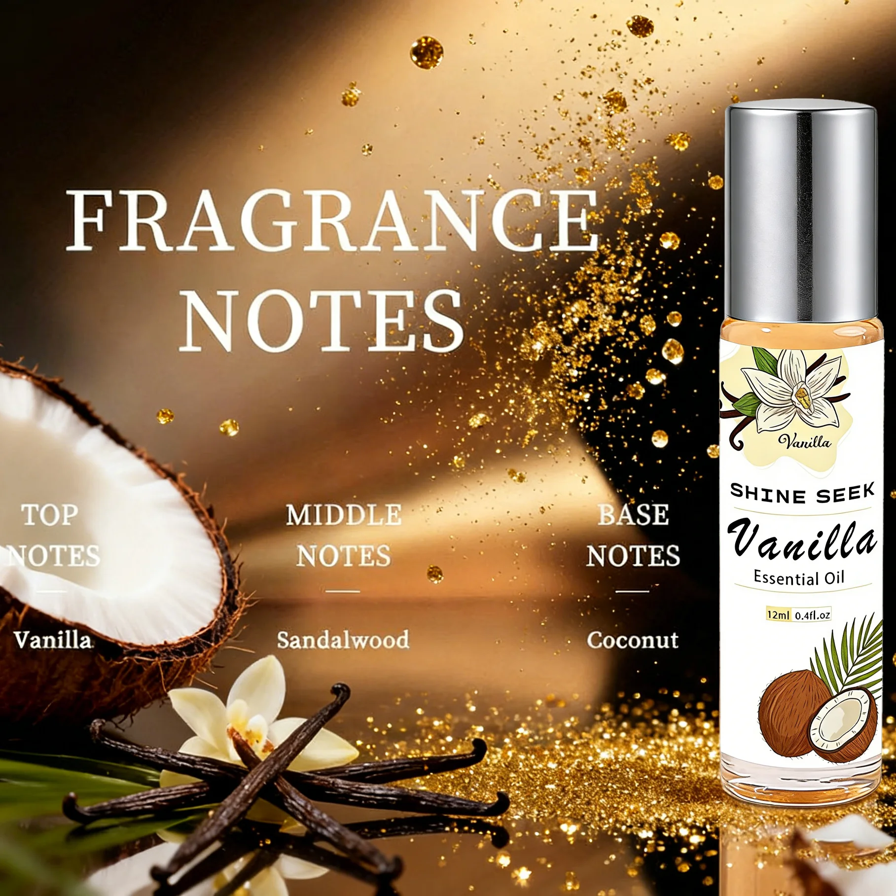 12ml Winning Edition, Attracts Wealth and Symbolizes Victory, Vanilla Coconut Scent, Suitable for Diffusers, Humidifiers, Candle Making, and Car Fragrance. The Fragrance Is Long-Lasting, Making It an Excellent Gift; High-Quality Scent, Convenient for Daily Use, and Easy to Carry.