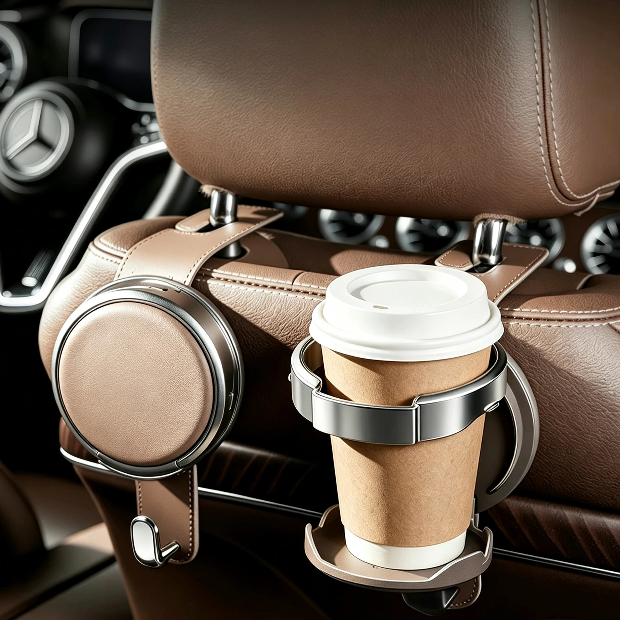 Car Headrest Hook Rear Seat Hanging Holder Hooks Space Saving Storage Rack Automotive Interior Multifunctional Accessory