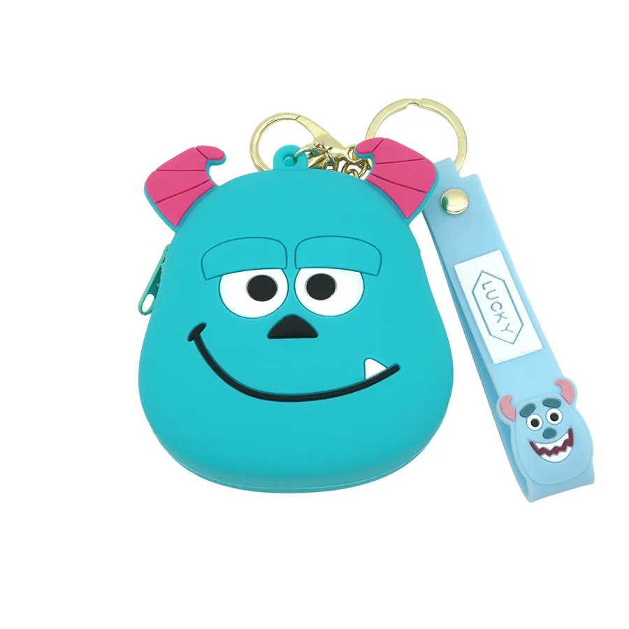 Disney Monsters-Porte-monnaie en caoutchouc souple, Mini Tom caution, porte-clés, pendentif de sac, coupe ley, portefeuille, clé de voiture, cadeau de JOOrnement, Inc