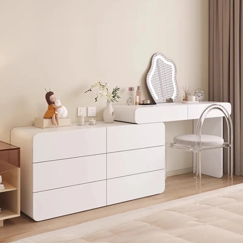 White Dresser Makeup Vanity Table Bedroom Items Comfortable Desk Furniture Dressing Headdresses Home Coiffeuse Toilets Deals