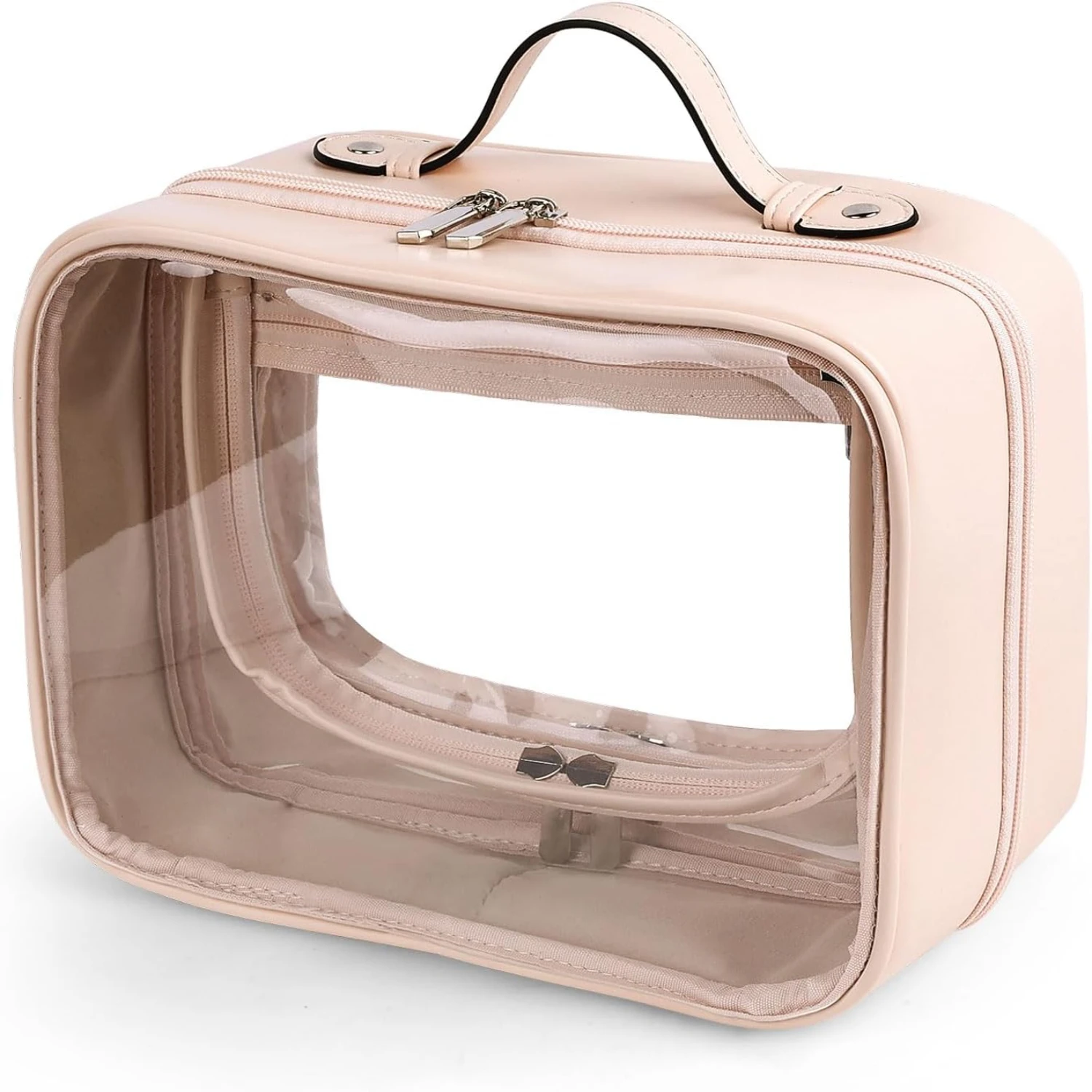 

Black TSA Approved Clear Cosmetic Bag - Ideal Travel Accessory for Women and Girls