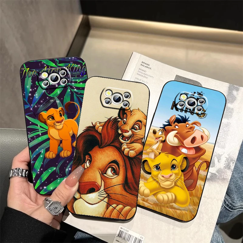 

Disney Cartoon The Lion King For Xiaomi Mi Poco F5 F4 F3 X6 X5 X4 X3 M6 M5 M5S M4 M3 C65 Pro GT NFC 5G Black Soft Phone Case