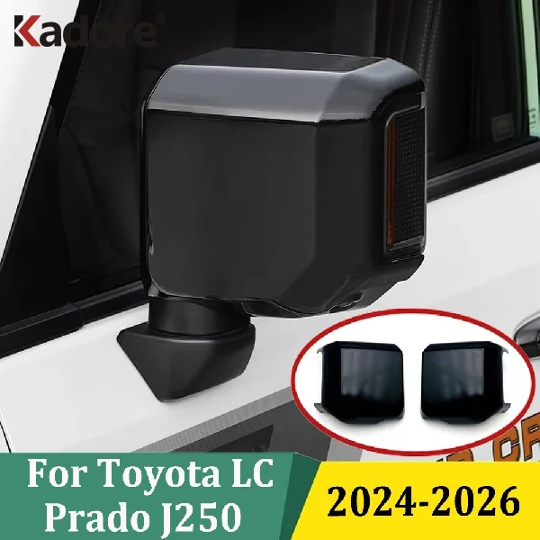 

For Toyota Land Cruiser Prado J250 2024 2025 2026 Side Door Rearview Mirror Strip Cover Trim Car Exterior Styling Accessories