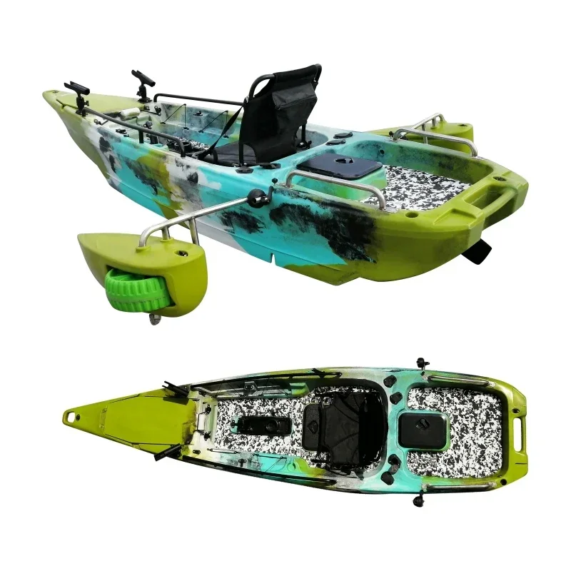 sit on top big fish fishing kayak with foot pedal