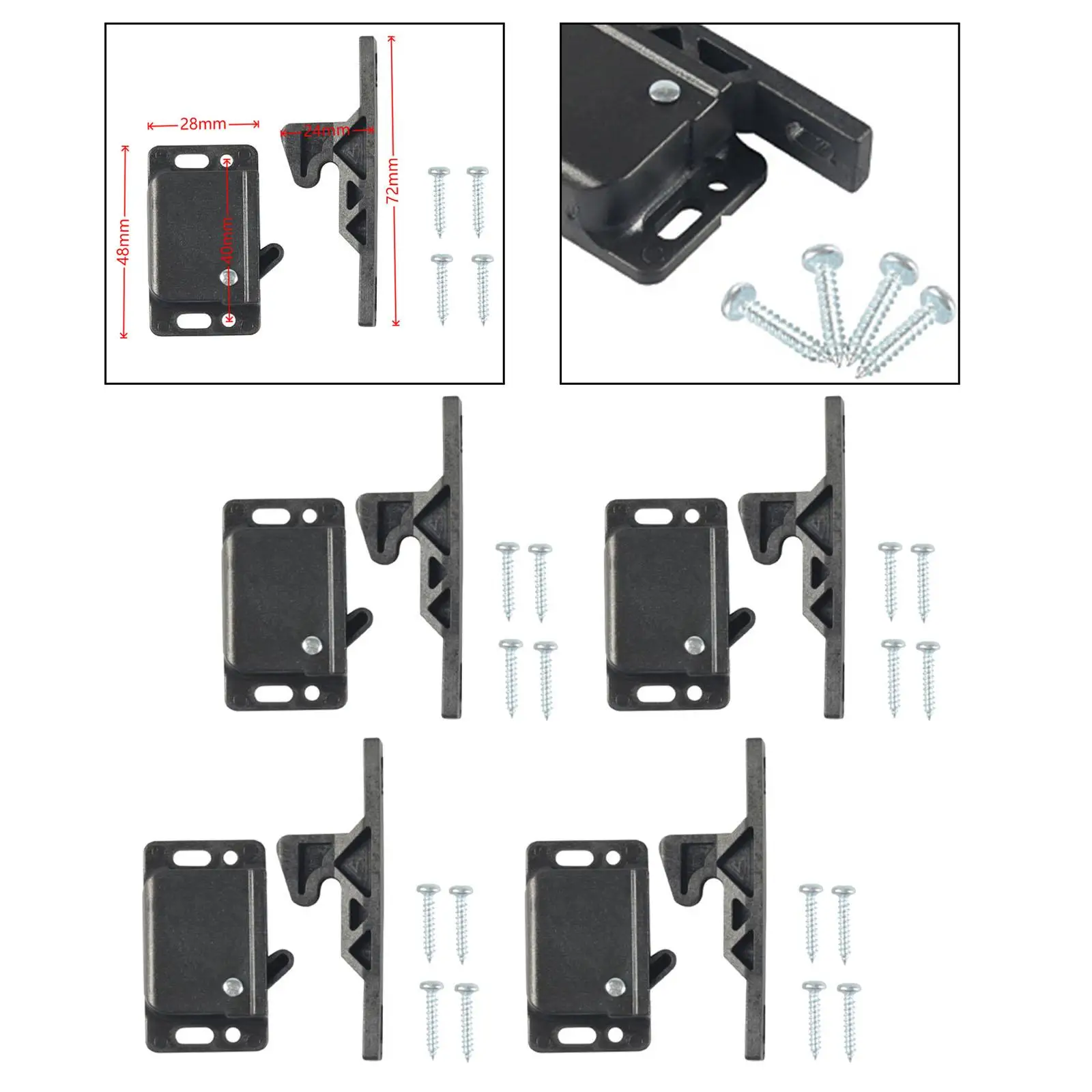 

4Set Universal RV Drawer latches and Catches for Camper Motorhome