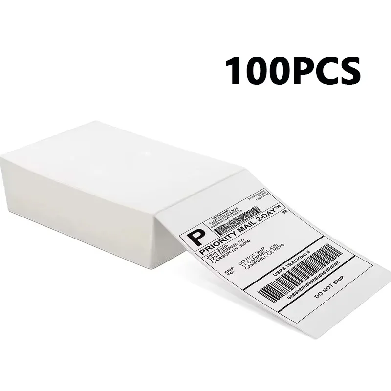 4 "x 6" inch Thermisch Label Papier 100x150mm 100/500 STUKS Voor Thermische Verzending Etiketten DHL UPS Express Barcode Voor 9220/9210/246S/D200