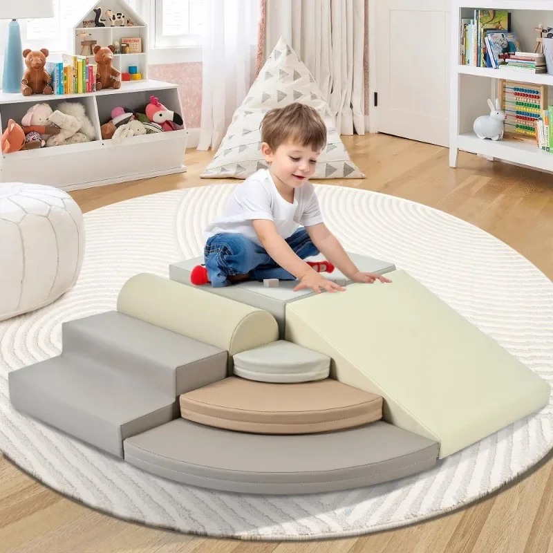 Ensemble de tapis de jeu multifonctionnel en mousse pour enfants, tapis de sol doux et empilables, adaptés aux salles de jeux pour tout-petits, sans danger pour les ramper