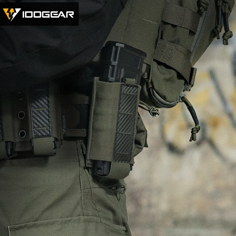 Idodgear Tactical Molle 5.56 Single Mag Pouch Military 5.56 Mag Carrier accessori per softair da caccia in fibra di carbonio