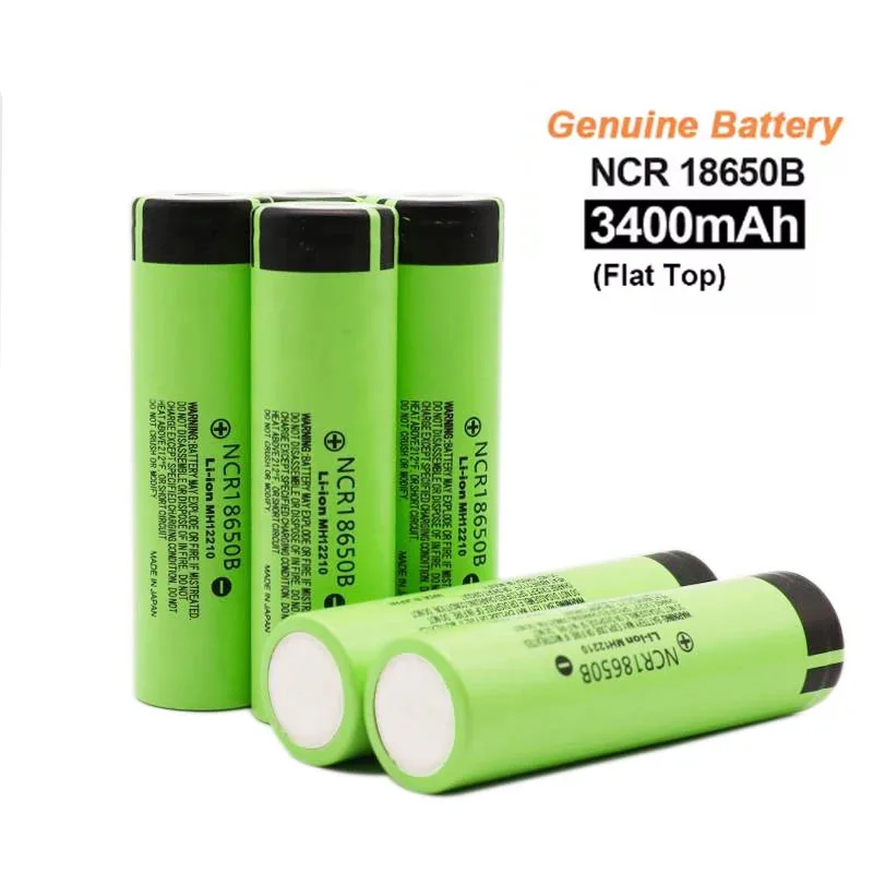 18650 NCR18650B 3400mAh Lithium High Power 3C-5C Discharge 3.7v Rechargeable Battery for LED Flashlight Power Bank Laser Pointer