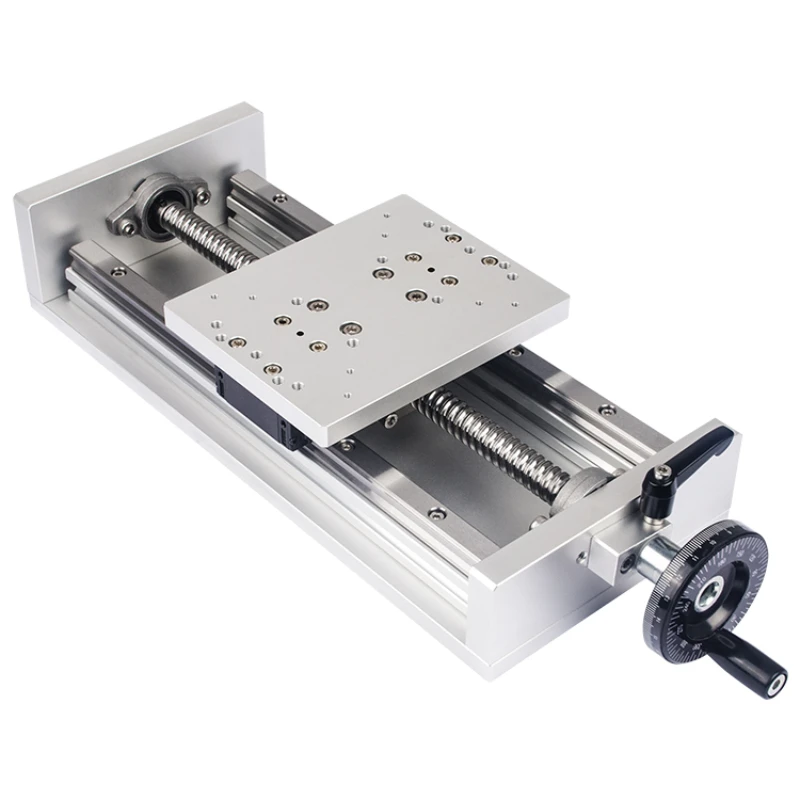 X-axis guide, ball screw, fine adjustment slide table, precision hand-cranked, heavy-duty type, high-quality ultra-long stroke