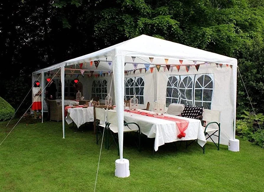 Customizable 5x10m Wedding Marquee Tent for 80 People(with Ground Bar)