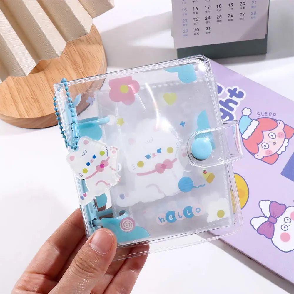 Kawaii School Supplies 3 Hole Mini Hand Book Journal Binder Ring Notebook Binder Notebook Photo Album Loose Leaf Notebook