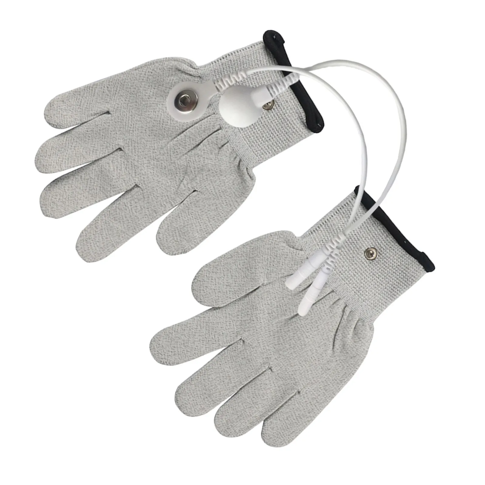 

1Pair Therapy Gloves Electric Massage Mitts Premium Silver Fiber Comfortable Spa Rehabilitation Hand Care