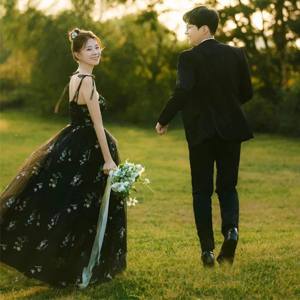 2025 Vestidos largos de lujo con bordado floral para boda, vestidos de noche para graduación, fiesta de verano para mujer, ocasiones formales, vestido de recepción