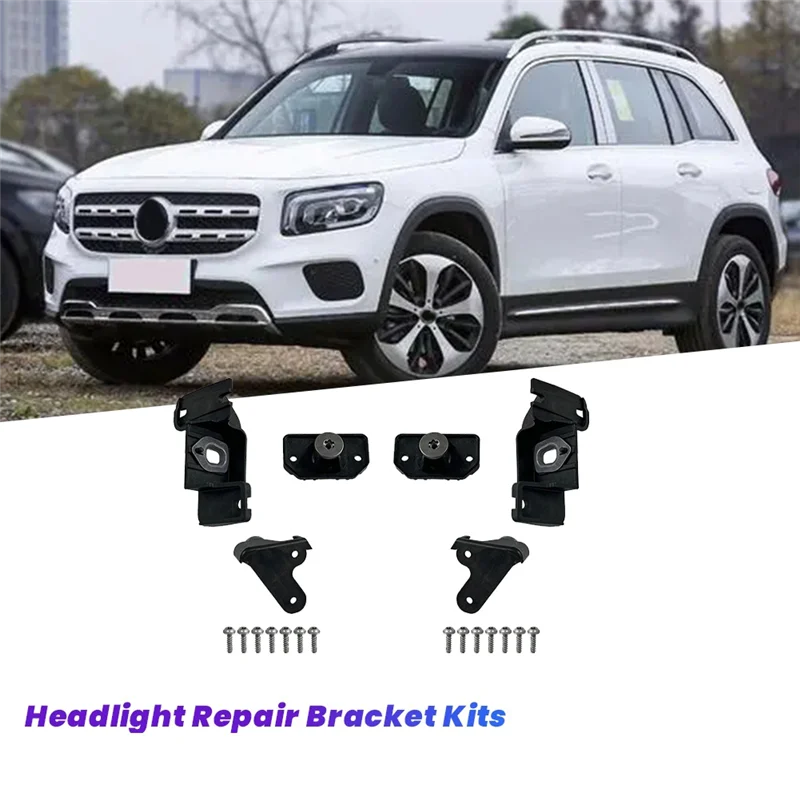 1 زوج العلوي إصلاح قوس أطقم A2478200303 A2478200403 لمرسيدس بنز GLB الفئة X247 20-2024 كشافات ثابتة مخلب #6