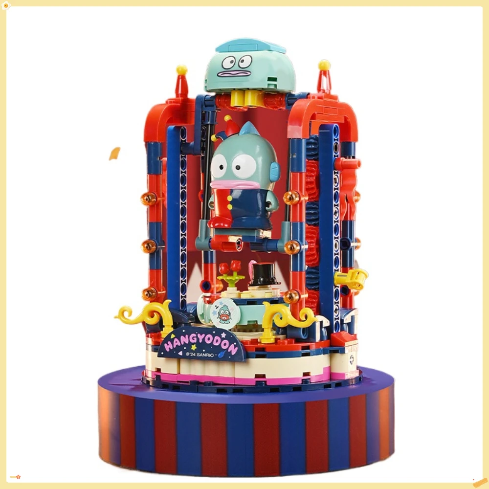 

Keeppley Half Mermaid Hanton's Small Car Dynamic Electronic Sound Circus Flying Fish in The Sky Assembling Building Block Gift