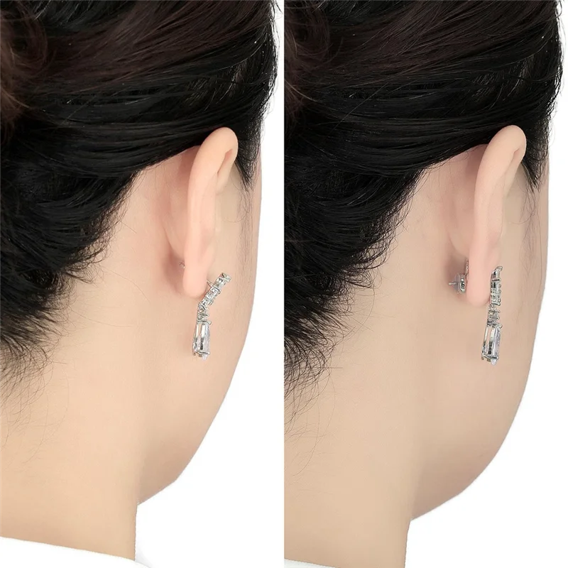 Premium 8PCS Earring Backs For Droopy-Ears, Earring Lifter Backs Replacements For Heavy Earrings