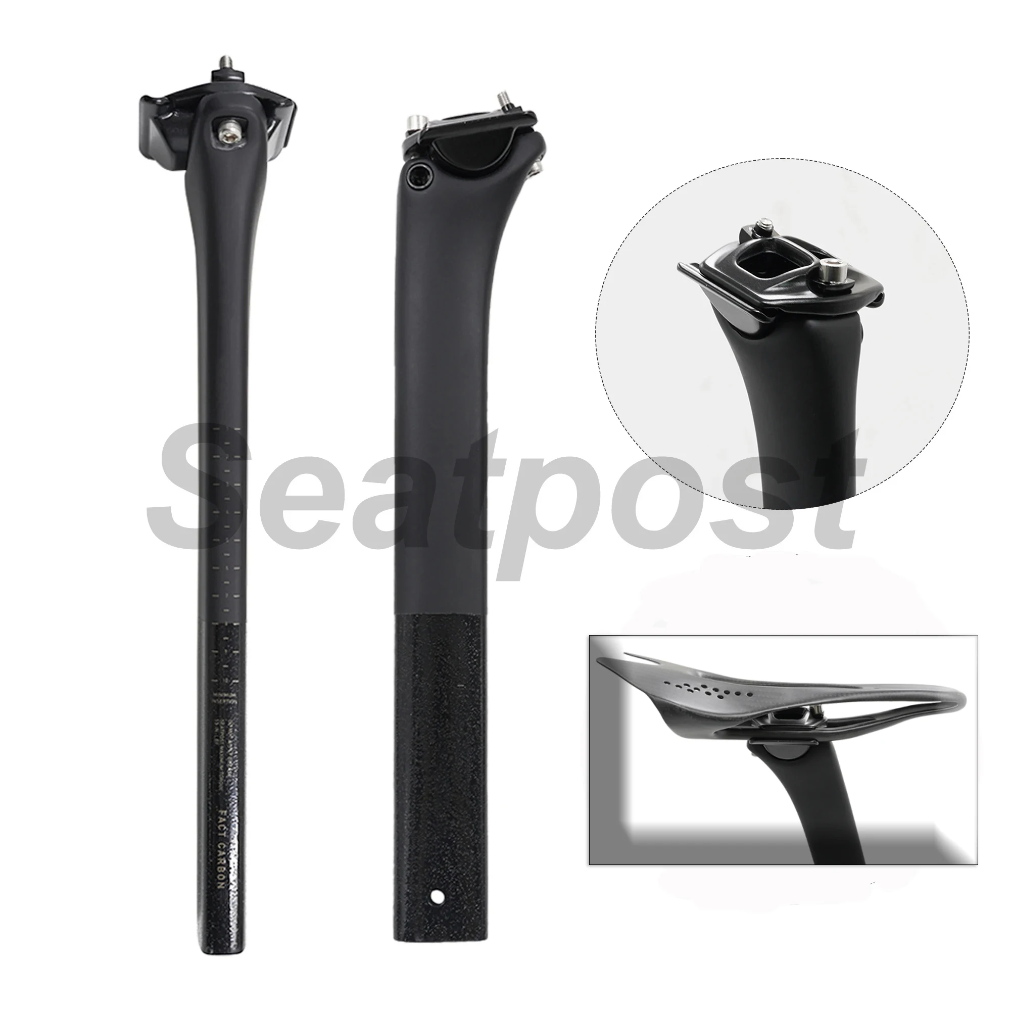 

Carbon Bicycle Seatpost Length 300mm For SL8 Road Bike Black Matte Paint 0mm Offset Height Lightweight Cycling Equipment