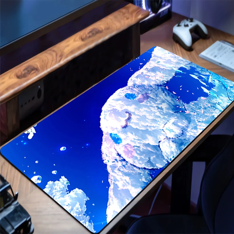 마우스 패드 시나모롤 대형 미끄럼 방지 게이머 데코레이션 게이머 데스크 매트 마우스패드 노트북 게임 액세서리 바르밀로 키보드 카펫