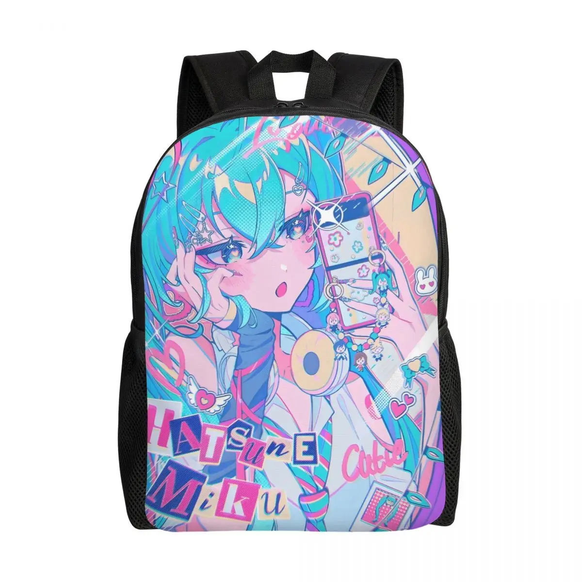

Personalized Popular H-Hatsuned M-Mikus Comic Travel Backpack Women Men School Computer Bookbag College Student Daypack Bags