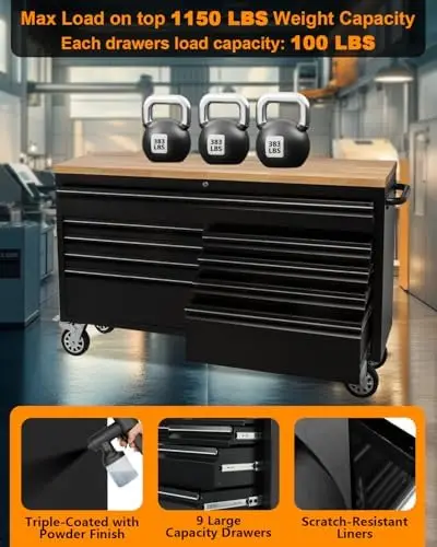 #￥for9-Drawer Lockable Metal Tool Storage Cabinet with 4 Heavy-Duty Wheels OEM Customizable Modern Design