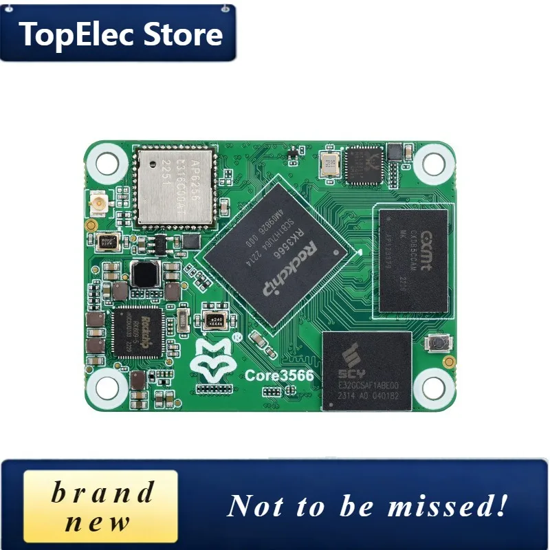 TopElec Core3566 Module Rockchip RK3566 Quad-core Processor Compatible With Raspberry Pi CM4 Options For RAM / EMMC/ Wirelessg