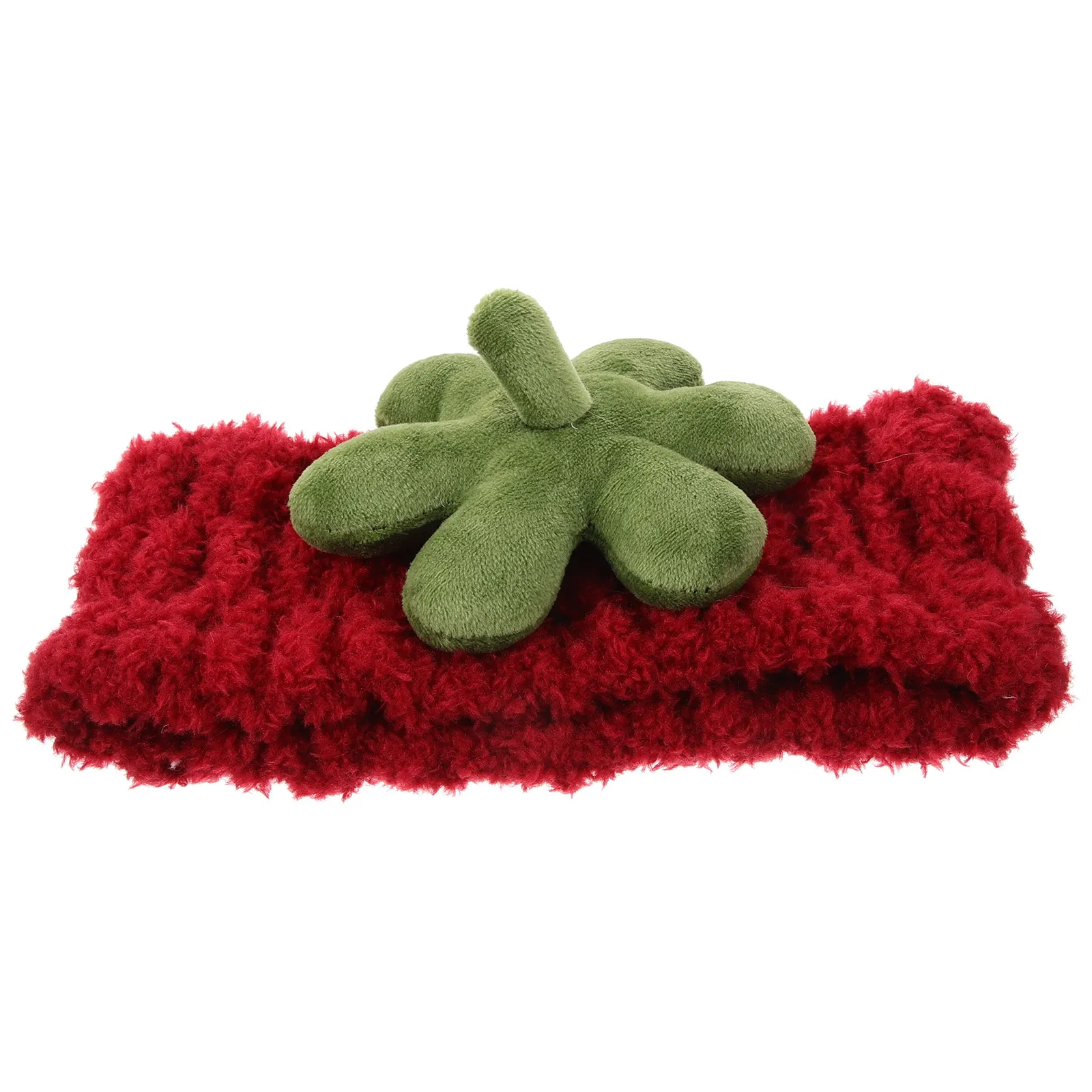 

Cute Strawberry Hairband for Women Soft Coral Fleece Face Wash Headband Spa Skincare Makeup Shower Accessory